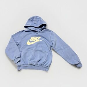 Girls‎ Large Nike Sweatshirt Kangaroo Pocket Hoodie Periwinkle Light Purple